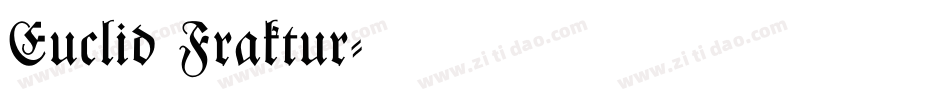 Euclid Fraktur字体转换